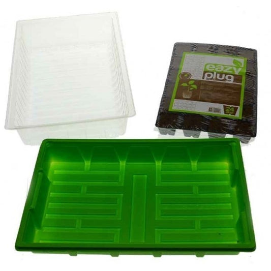 HGA Garden Propagator 42 + CT24 Tray + Eazy Plug, unbeheizt, 38x24x13,5 cm