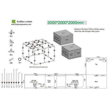 BudBox LITE-M 200x300x200 cm