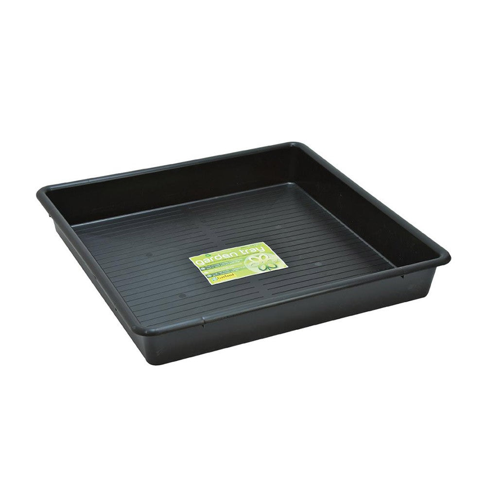 Garland plastic tray Square Tray Black 60x60x12 cm
