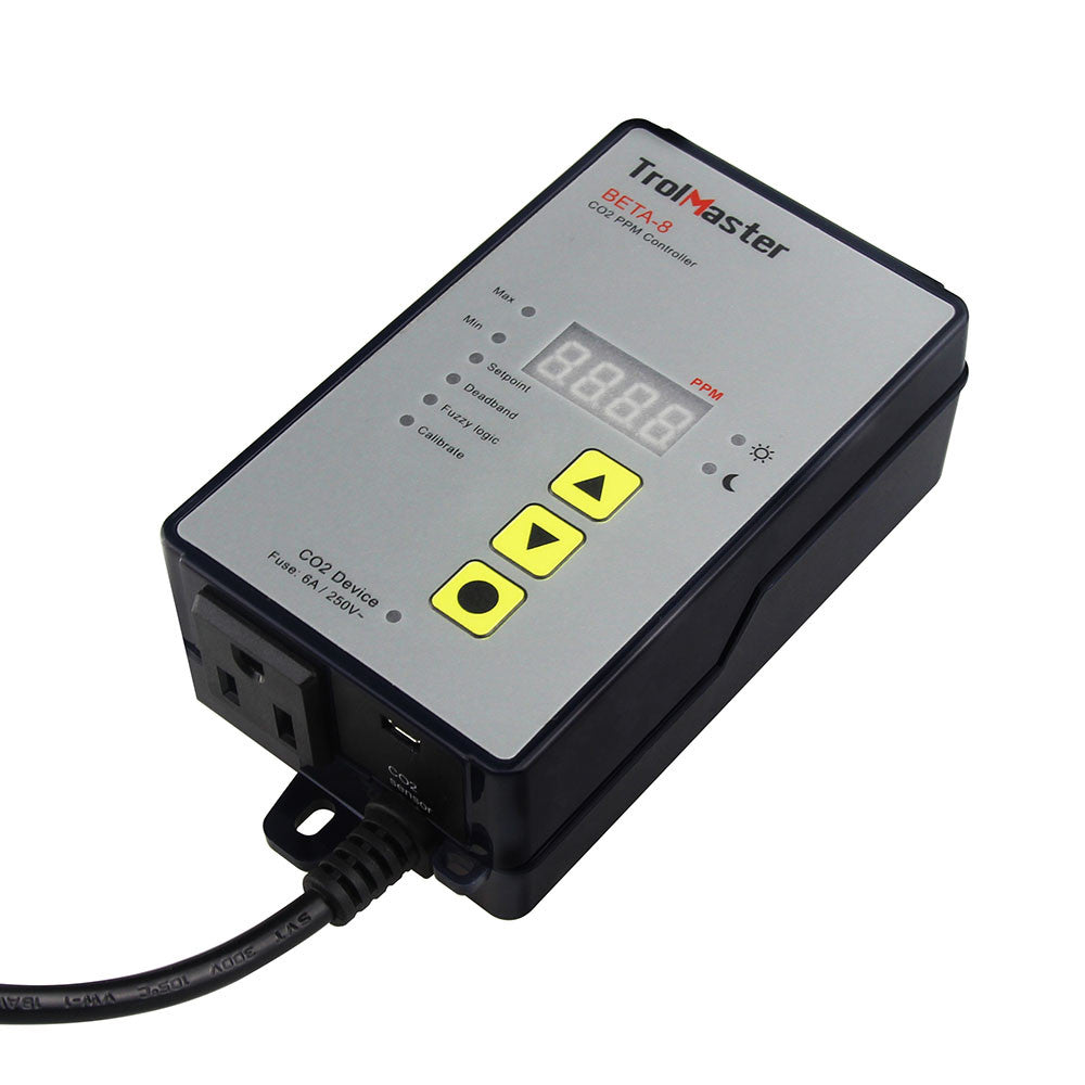 Trolmaster Digital CO2 PPM controller Beta-8 - ohne Adapter (Schuko DE Endstück)
