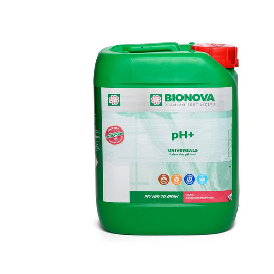 BioNova pH+ (KOH 24.5% potassium hydroxide) 5 l - (mehrsprachiges Etikett inkl. DE)