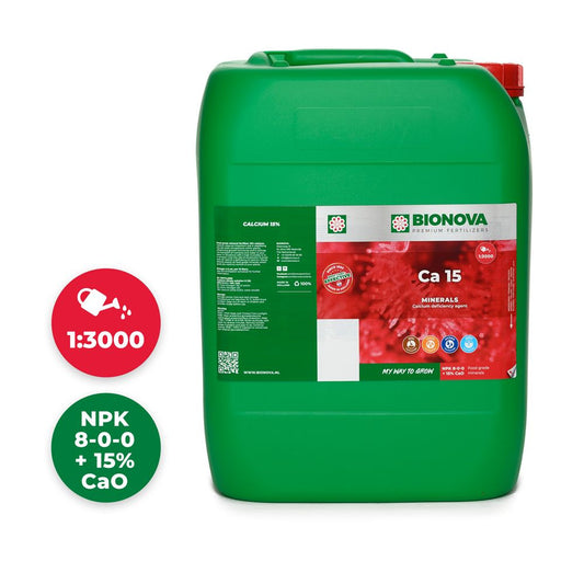 BioNova Ca 15 (Kalzium) 20 l - (mehrsprachiges Etikett inkl. DE)