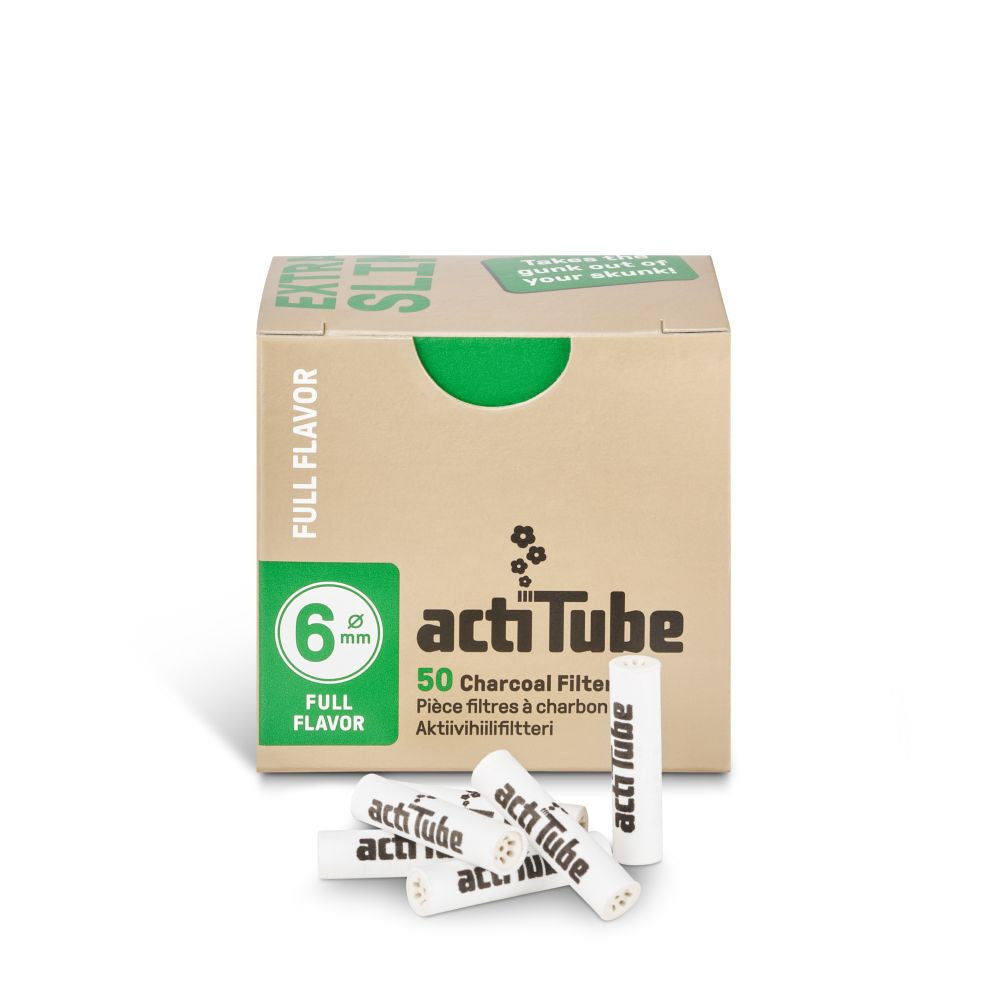 ActiTube Extra Slim 6mm carbon filters, 50 pcs