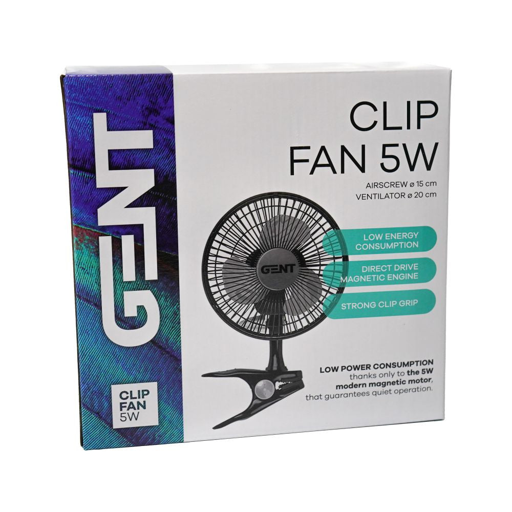 GENT Clip Fan 5W, 15 cm