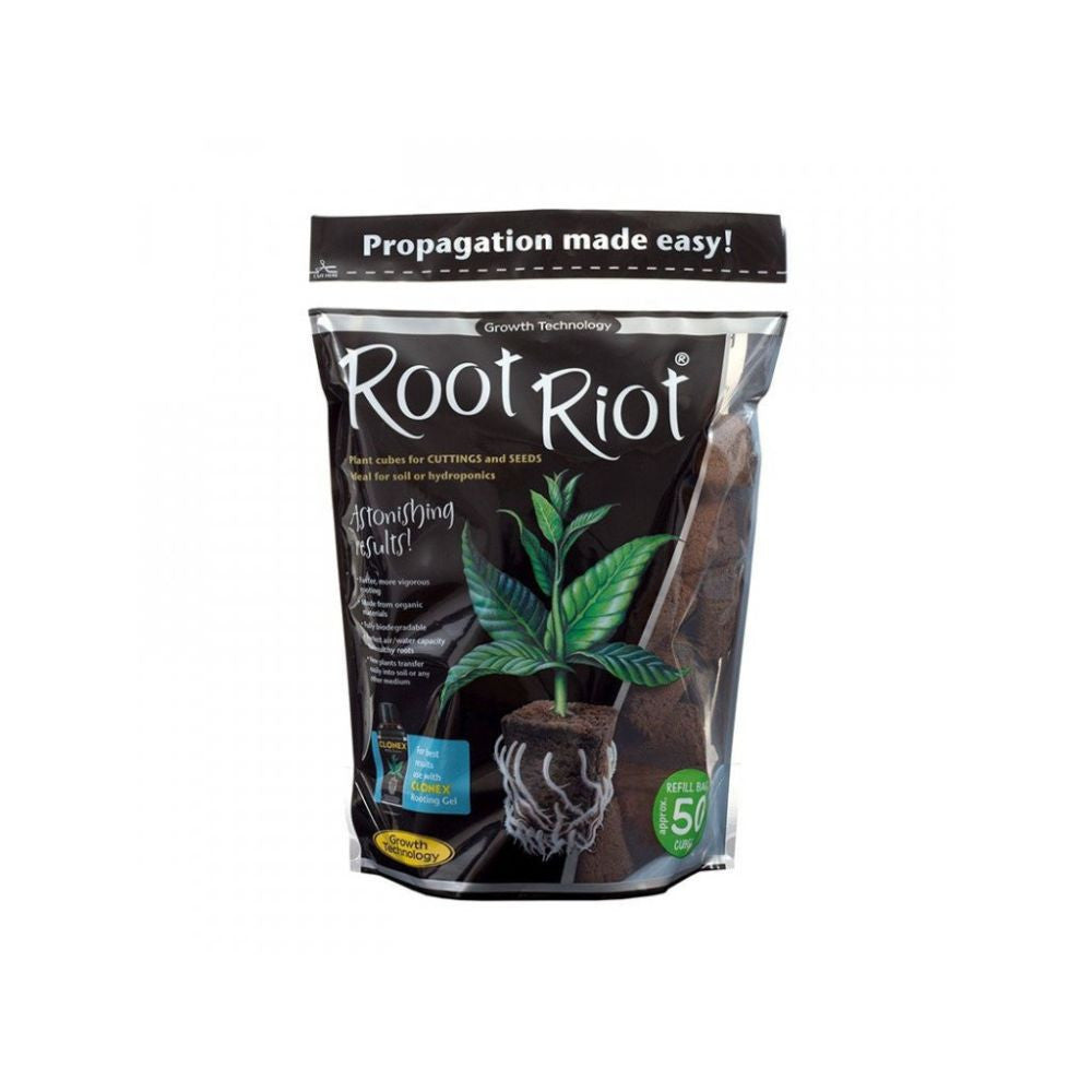 Root Riot 50, einzelne RR-Würfel ohne Stecklingsträger, 50 Stück