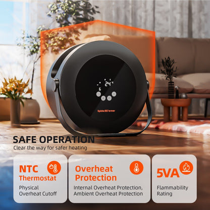 €89.99 Use Coupon丨2025 Spider Farmer 540W Indoor Space Heater with Temp, Day/Night Sensors – 4 Modes &amp; 24H Timer 