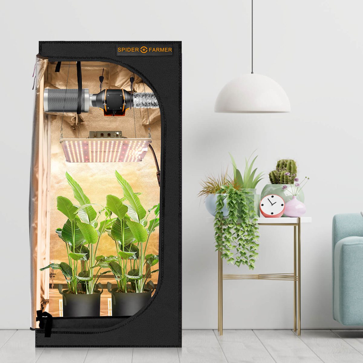 Spider Farmer 11 Gallon Planting Grow Bag 5 Packs Heavy Duty Plant Fabric Pots with Handles 
